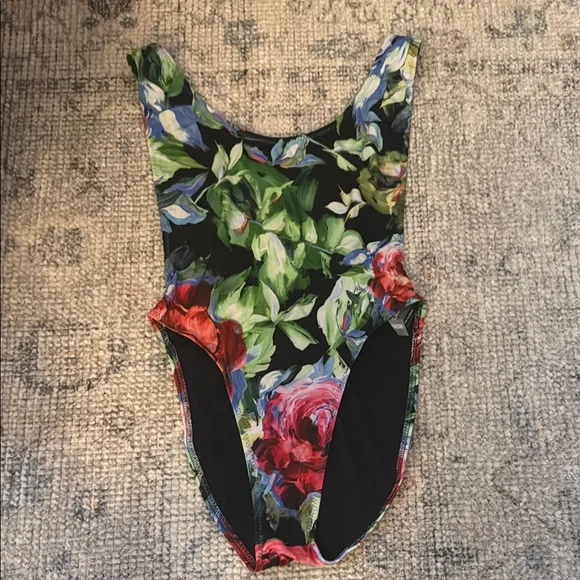 NWT Norma Kamali Women's Rose Garden Marissa One-Piece Size Medium Swimsuit - Picture 7 of 14
